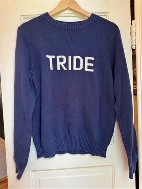 Ellsworth+ivy TRIDE Navy Crewneck Sweater - Women